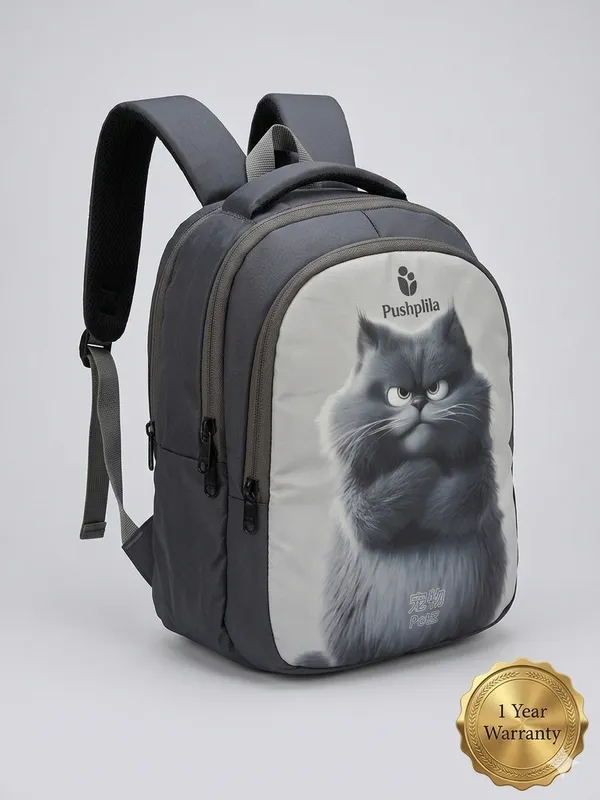 Grey_Polyester_Kids_School_Backpack_(Nursery_To_KG2_)