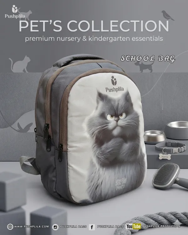 Grey_Polyester_Kids_School_Backpack_(Nursery_To_KG2_)