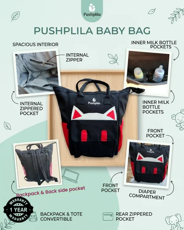 Black_&_Red__Baby_Bag_Polyester_Tote_Bag_For_Women