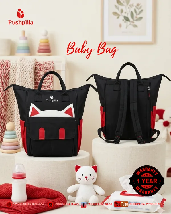 Black_&_Red__Baby_Bag_Polyester_Tote_Bag_For_Women
