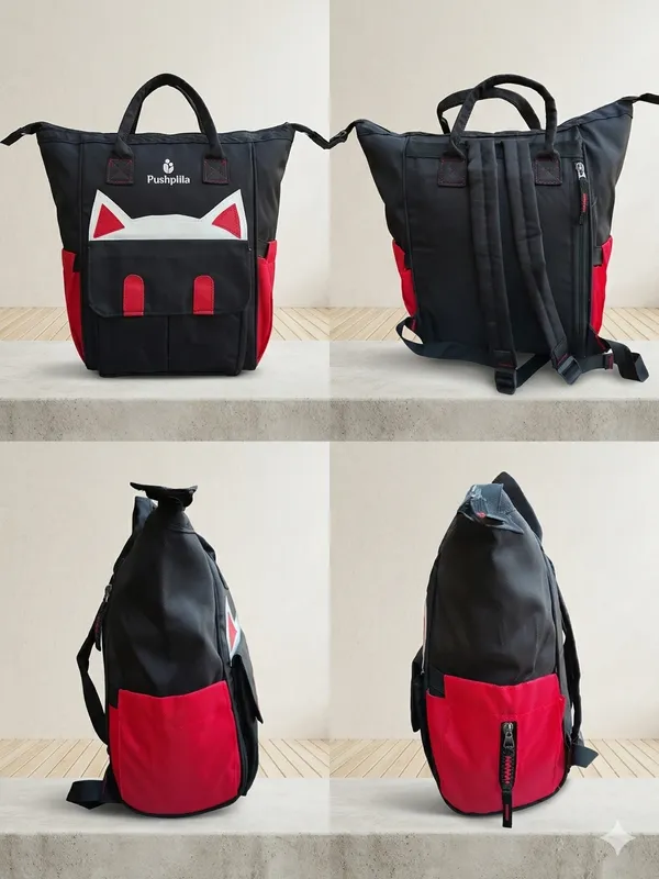 Black_&_Red__Baby_Bag_Polyester_Tote_Bag_For_Women