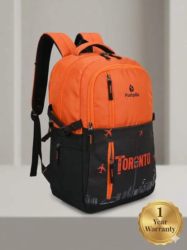 Orange_and_Black_Polyester_Travel_Backpack_For_Unisex