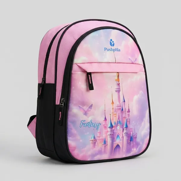 Pink_School_Bag_For_Girl_(1_To__5_Classes_)_Polyester_