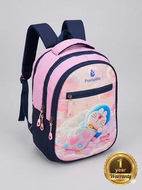 Pink__Kids_School_Backpack_For_Kids_(_Nursery_To_St_)_Polyester