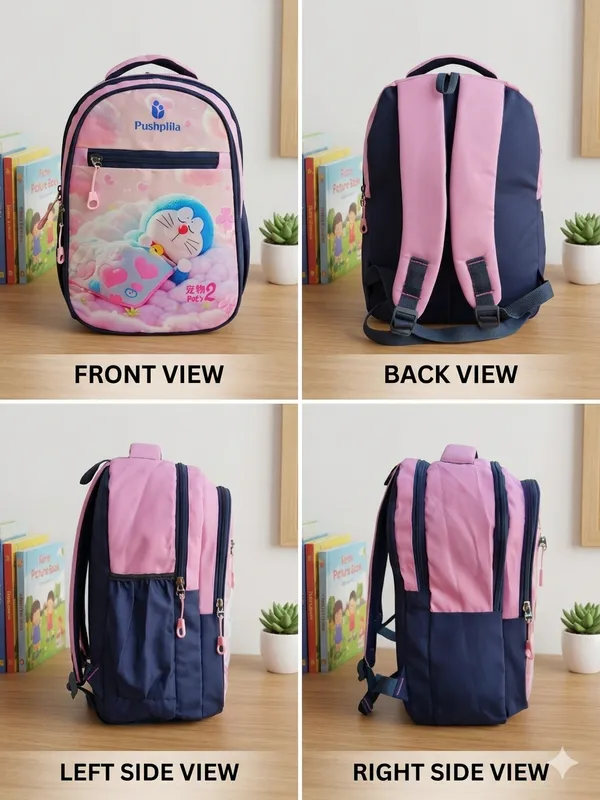 Pink__Kids_School_Backpack_For_Kids_(_Nursery_To_St_)_Polyester
