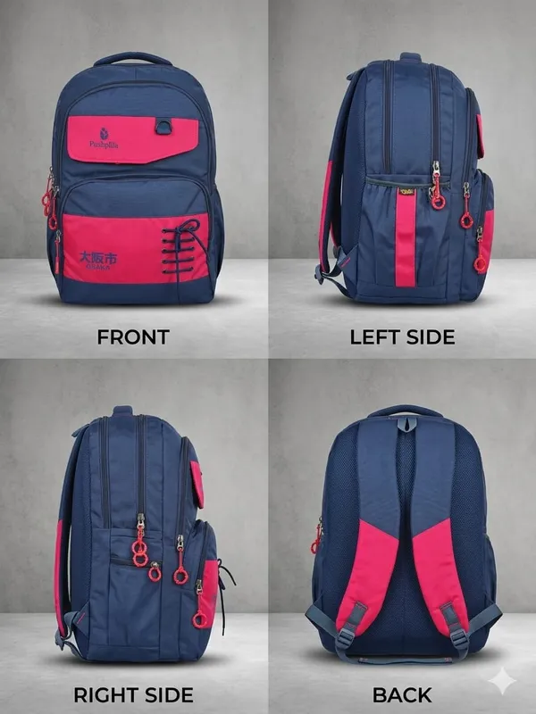 Black_and_Red_Polyester_Casual_Backpack_For_Unisex