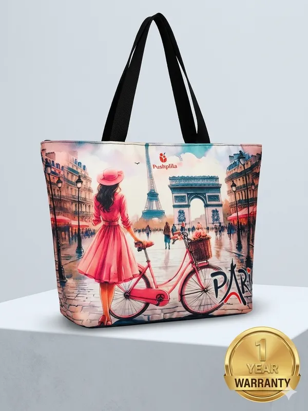 Airport_Blue_Paris_Tote_Bag_For_Women_