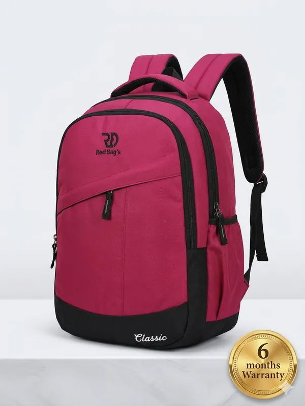 Classic_Red_Polyester_Backpack_For_Unisex