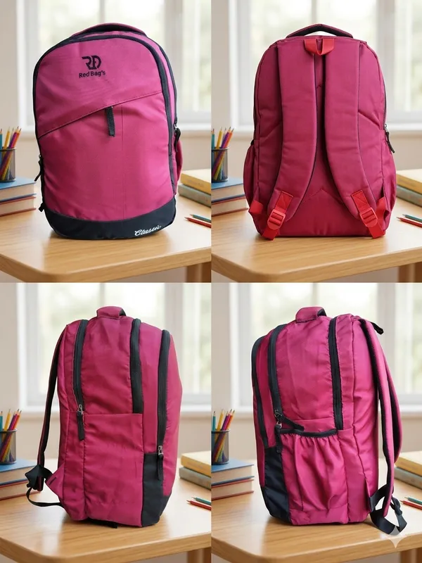 Classic_Red_Polyester_Backpack_For_Unisex
