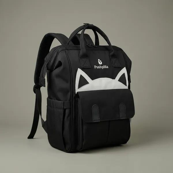 Black_Polyester_Baby_Bag__Hiking_Backpack_For_Women_