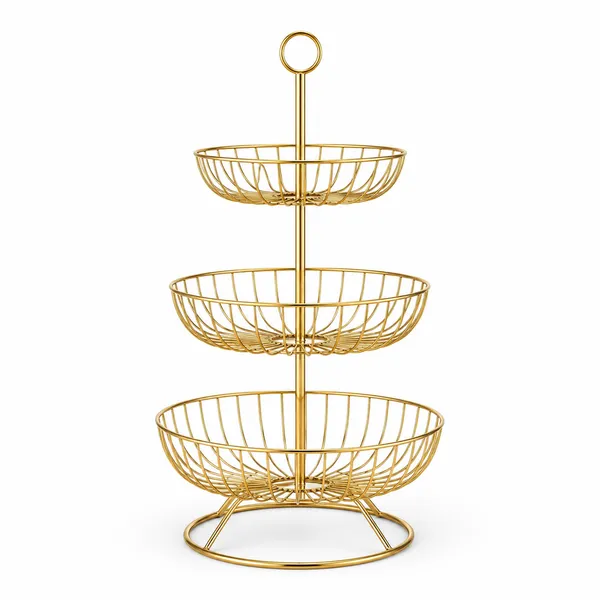 3_Tier_Metal_Fruit_and_Vegetable_Basket_for_Kitchen,_Gold_Round_Storage_Basket_Stand_for_Fruits,_Vegetables,_Snacks,_Countertop_Organizer_for_Dining_Table_&_Home_Décor