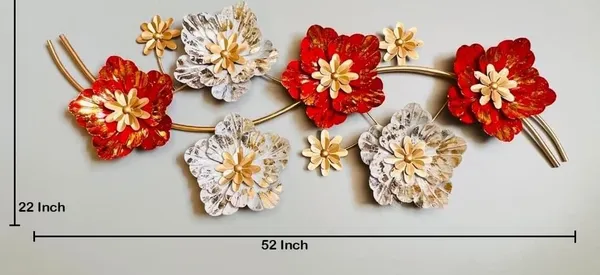 Gold_Decorative_Metal_Flower_Wall_Art_Set_Withaccents