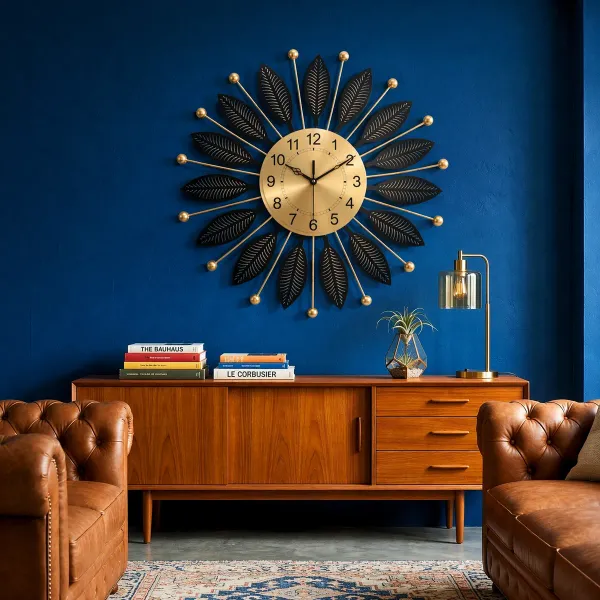 Luxury_Black_&_Gold_Metal_Leaf_Wall_Clock_–_Modern_Decorative_Silent_Wall_Clock_for_Living_Room_&_Bedroom