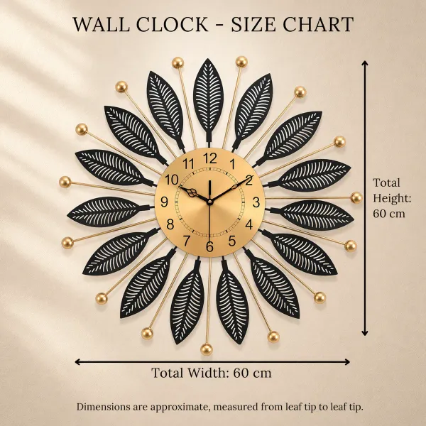 Luxury_Black_&_Gold_Metal_Leaf_Wall_Clock_–_Modern_Decorative_Silent_Wall_Clock_for_Living_Room_&_Bedroom
