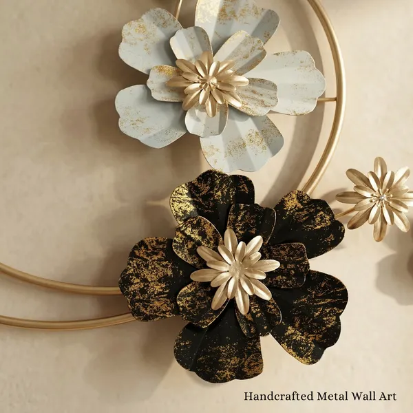 Silver_And_Gold_Silver_Andfloral_Metal_Wall_Art_Decoration