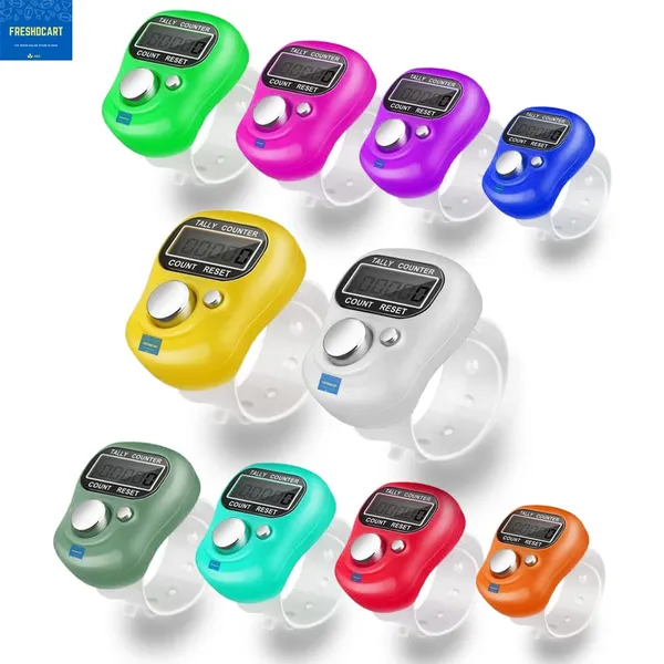 Freshdcart_5_Digit_Tally_Clicker_Counter_Finger_Clicker_Ring_Electronic_Light_Digital_Counting_Machine_For_Cricket_Umpire_And_Various_Counting_Purpose_1_Qty_Multicolor_Plastic_Pack_Of_4