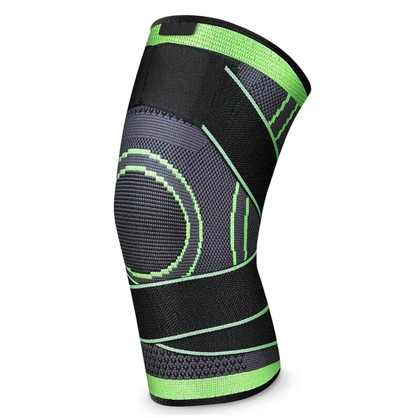 Leosportz_Pack_Of_1_Knee_Sleeve_Compression_Fit_Support_For_Joint_Pain_And_Arthritis_Relief_Improved_Circulation_Compression_Wear_Anywhere_Single_Green