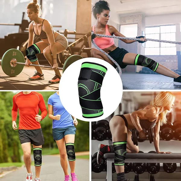 Leosportz_Pack_Of_1_Knee_Sleeve_Compression_Fit_Support_For_Joint_Pain_And_Arthritis_Relief_Improved_Circulation_Compression_Wear_Anywhere_Single_Green