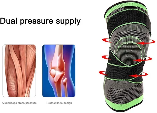 Leosportz_Pack_Of_1_Knee_Sleeve_Compression_Fit_Support_For_Joint_Pain_And_Arthritis_Relief_Improved_Circulation_Compression_Wear_Anywhere_Single_Green