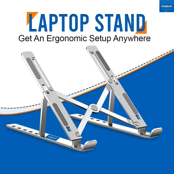 Freshdcart_Fdc287_Foldable_Laptop_Stand_Aluminum_Laptop_Stand_With_Multiangle_Adjustable_Stand_For_Notebook_Macbook_Tablet_Tray_Desk_Table_Book_Laptop_Pack_Of_1