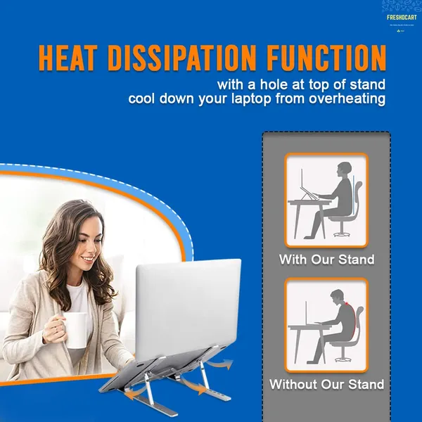 Freshdcart_Fdc287_Foldable_Laptop_Stand_Aluminum_Laptop_Stand_With_Multiangle_Adjustable_Stand_For_Notebook_Macbook_Tablet_Tray_Desk_Table_Book_Laptop_Pack_Of_1