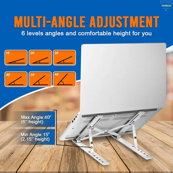 Freshdcart_Fdc4298_Adjustable_Laptop_Stand_Aluminum_Tabletop_Laptop_Stand_With_Foldable_Laptop_Stand_Multiangle_Stand_For_Laptop_Macbook_Notebook_Tray_Desk_Table_Pack_Of_1
