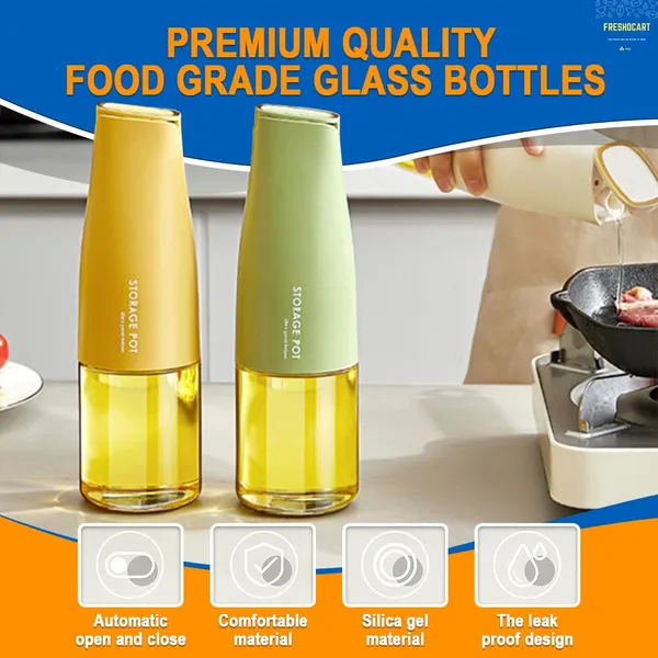Freshdcart_Fdca245_500_Ml_Glass_Gravity_Shutter_On_Off_Oil_Diffuser_Automatic_Glass_Oil_Bottle_Dispenser_With_Auto_Shutter_Leakproof_Bottle_For_Kitchen_Cooking_Multicolor_Pack_Of_1