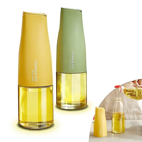 Freshdcart_Fdca245_500_Ml_Glass_Gravity_Shutter_On_Off_Oil_Diffuser_Automatic_Glass_Oil_Bottle_Dispenser_With_Auto_Shutter_Leakproof_Bottle_For_Kitchen_Cooking_Multicolor_Pack_Of_1