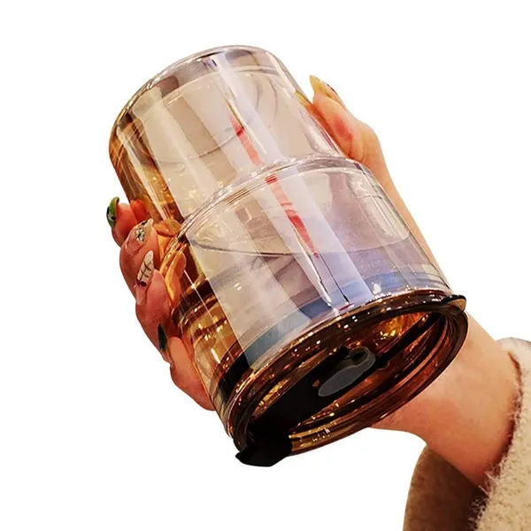 Karomouj_Kma384_Trendy_Leather_Sleeve_Glass_Cup_With_2_In_1_Lid_And_Straw_Best_For_Hot_Cold_Beverages_Tea_Coffee_Fruits_Juice_Ideal_Travel_Mug_Pack_Of_1_Multicolor