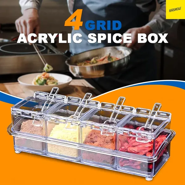 Karomouj_Kma388_Masala_Container_4_Grid_Transparent_Masala_Dabba_Acrylic_Spice_Box_With_Serving_Spoons_For_Masala_Salt_Pepper_Storage_1_Pc_Transperant_White