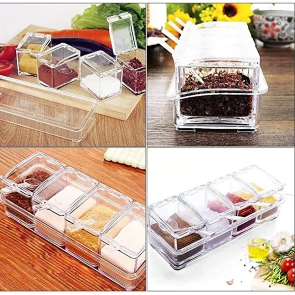 Karomouj_Kma388_Masala_Container_4_Grid_Transparent_Masala_Dabba_Acrylic_Spice_Box_With_Serving_Spoons_For_Masala_Salt_Pepper_Storage_1_Pc_Transperant_White