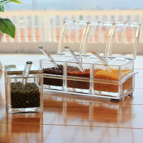 Freshdcart_Fdca389_Masala_Container_Acrylic_4_Grid_Transparent_Masala_Dabba_Spice_Box_With_Serving_Spoons_For_Masala_Salt_Pepper_Storage_1_Pc_Beige