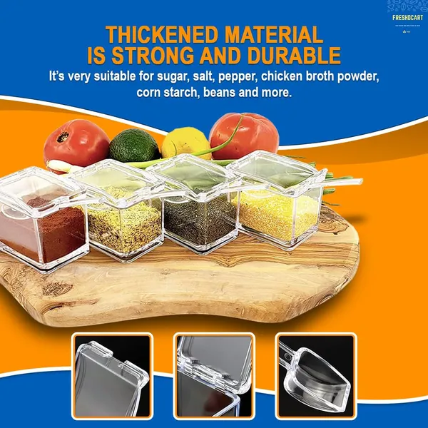 Freshdcart_Fdca389_Masala_Container_Acrylic_4_Grid_Transparent_Masala_Dabba_Spice_Box_With_Serving_Spoons_For_Masala_Salt_Pepper_Storage_1_Pc_Beige