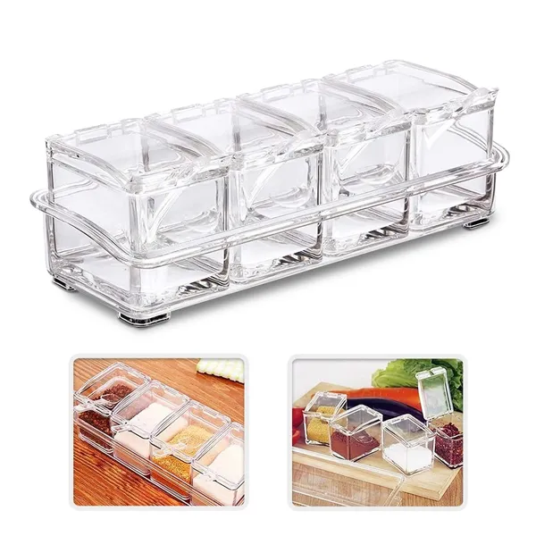 Freshdcart_Fdca389_Masala_Container_Acrylic_4_Grid_Transparent_Masala_Dabba_Spice_Box_With_Serving_Spoons_For_Masala_Salt_Pepper_Storage_1_Pc_Beige