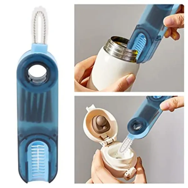 Freshdcart_Fdca551_3_In_1_Cleaning_Brush_Water_Bottle_Cleaning_Brush_Mini_U_Shaped_Silicone_Cup_Brush_Multi_Function_Cleaning_Brush_For_Milk_Water_Bottle_Multicolor_Pack_Of_2