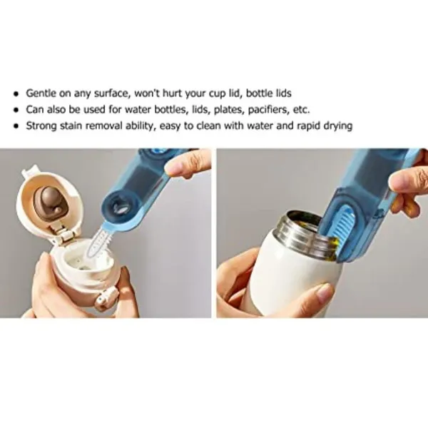 Freshdcart_Fdca551_3_In_1_Cleaning_Brush_Water_Bottle_Cleaning_Brush_Mini_U_Shaped_Silicone_Cup_Brush_Multi_Function_Cleaning_Brush_For_Milk_Water_Bottle_Multicolor_Pack_Of_2