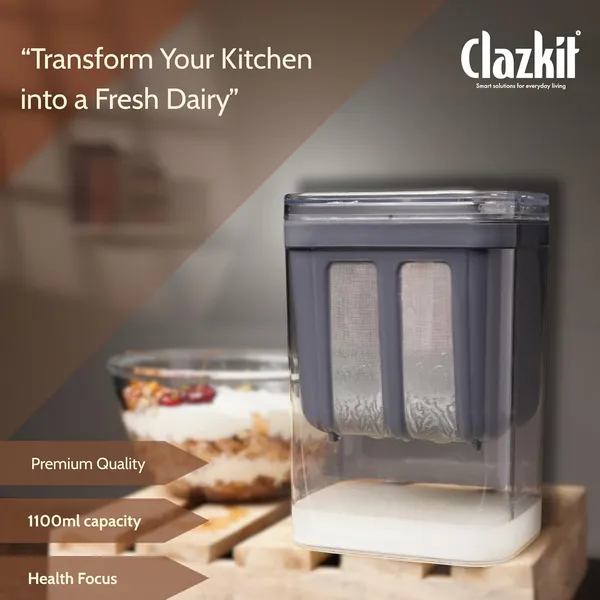 Clazkit_Hung_Curd_Maker_Greek_Yogurt_Strainer_1100_Ml_Stainless_Steel_Fine_Mesh_Filter_With_Bpa_Free_Container_Lid_Curd_Strainer_For_Greek_Yogurt_Paneer_Labneh_Cheese_Refrigerator_Safe