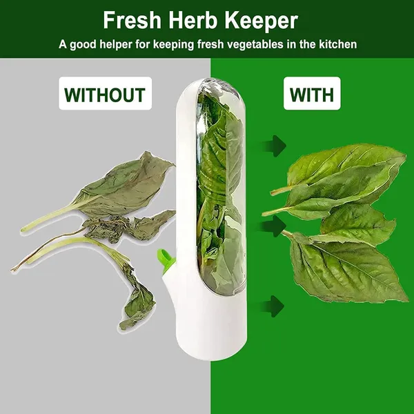 Herb_Saver_Pods_Fresh_Herb_Keeper_For_Refrigerator_Bpa_Free_Transparent_Storage_For_Mint_Spinach_Basil_Parsley_Coriander_Green_Garlic_More_Keeps_Herbs_Fresh_Longer