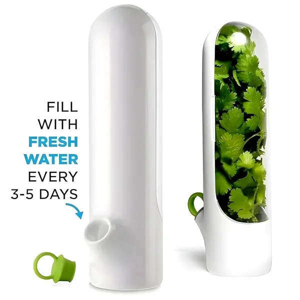 Herb_Saver_Pods_Fresh_Herb_Keeper_For_Refrigerator_Bpa_Free_Transparent_Storage_For_Mint_Spinach_Basil_Parsley_Coriander_Green_Garlic_More_Keeps_Herbs_Fresh_Longer