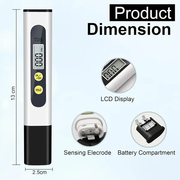 Water_Quality_Tester_Tds_Meter_High_Accuracy_Pre_Calibrated_Ppm_Pen_For_Drinking_Water_Home_Pool_Ro_System_Digital_Lcd_Temp_Ec_White