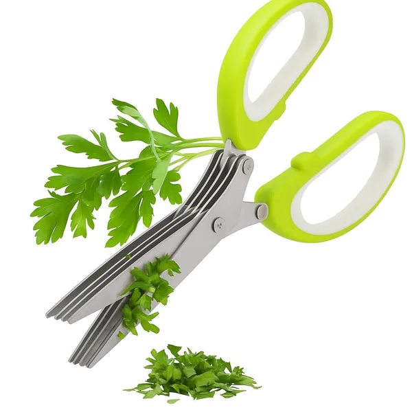 5_Blade_Scissor_Multi_Functional_Stainless_Steel_Kitchen_Knives_5_Blade_Scissor_Vegetable_Cutter_With_Cleaning_Brush_Cooking_Tool_For_Efficient_Cutting_Multicolor_Pack_Of_1