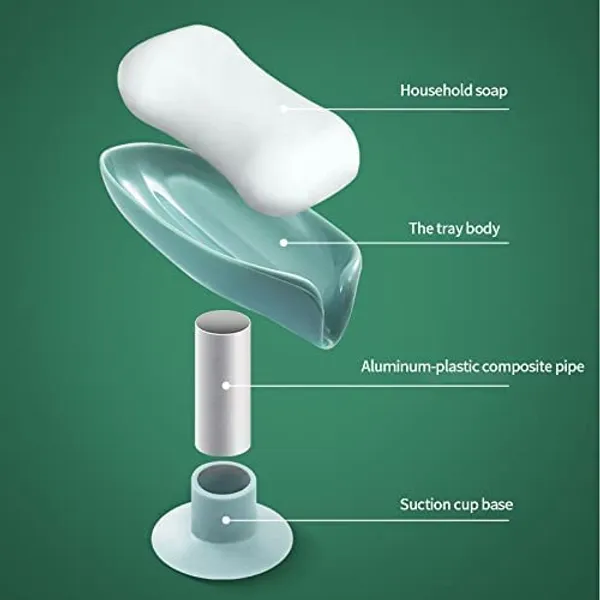 Leaf_Shape_Soap_Dish_Holder_With_Suction_Cup_Easy_Clean_Bar_Soap_Holder_For_Shower_Bathroom_And_Kitchen_Sink_Soap_Dish_Holder_With_Suction_Cup_Multicolor_3_X_Pack_Of_2