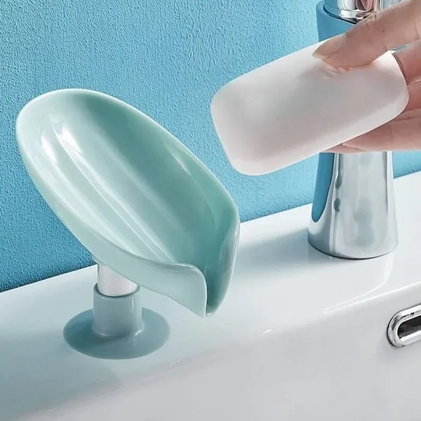 Leaf_Shape_Soap_Dish_Holder_With_Suction_Cup_Easy_Clean_Bar_Soap_Holder_For_Shower_Bathroom_And_Kitchen_Sink_Soap_Dish_Holder_With_Suction_Cup_Multicolor_3_X_Pack_Of_2