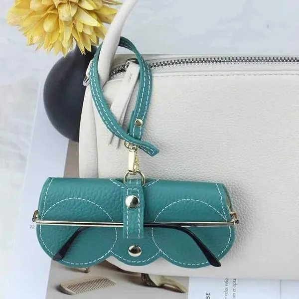Leather_Sunglasses_Case_Cover_With_Button_Clip_Eyeglasses_Holder_Bag_Portable_Glasses_Case_With_Wrist_Strap_Protective_Storage_For_Spectacles_Goggles_Multicolor_Pack_Of_1