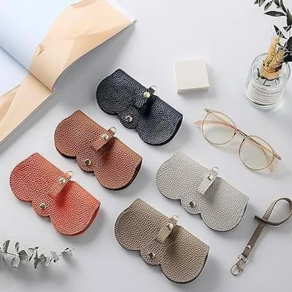 Leather_Sunglasses_Case_Cover_With_Button_Clip_Eyeglasses_Holder_Bag_Portable_Glasses_Case_With_Wrist_Strap_Protective_Storage_For_Spectacles_Goggles_Multicolor_Pack_Of_1