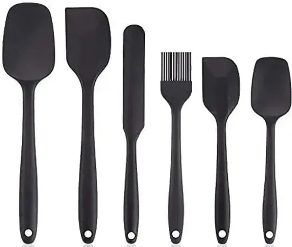 6_Pcs_Silicone_Spatula_Set_For_Kitchen_Cooking_Baking_Spatulas_Heat_Resistant_Utensils_For_Mixing_Scraping_Stirring_Spreading_Multipurpose_Tools_Pack_Of_1_Multicolor