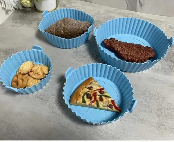 6_Pcs_Air_Fryer_Silicone_Liners_Pot_Set_Reusable_Round_Non_Stick_Baking_Tray_Inserts_Heat_Resistant_Basket_For_Oven_Air_Fryer_Pack_Of_1_Multicolor