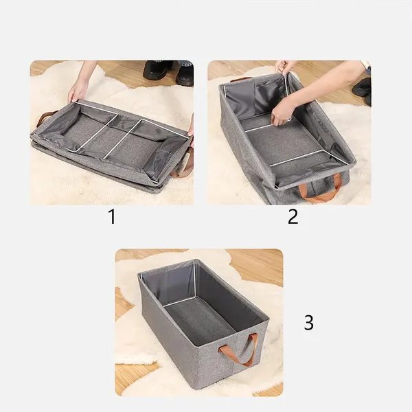 26_L_Foldable_Storage_Bag_For_Clothes_Blankets_Toys_Closet_Organizer_With_Zipper_Handles_Fabric_Storage_Box_For_Wardrobe_And_Travel_Use_Multicoloe