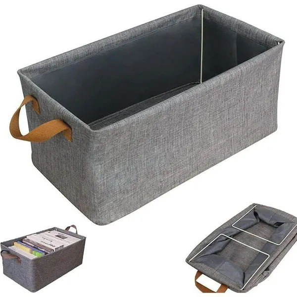 26_L_Foldable_Storage_Bag_For_Clothes_Blankets_Toys_Closet_Organizer_With_Zipper_Handles_Fabric_Storage_Box_For_Wardrobe_And_Travel_Use_Multicoloe