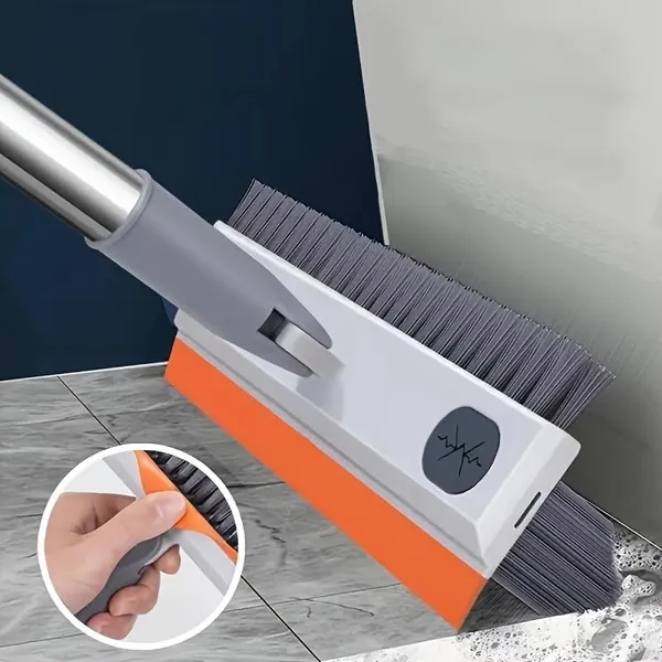 3_In_1_Tiles_Cleaning_Brush_With_Long_Handle_Floor_Scrubber_With_Adjustable_Rod_Rotating_Brush_Head_Bathroom_Kitchen_Wall_Cleaning_Tool_Pack_Of_1_Multicolor